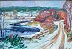 Winsløw, Lasse 
Nielsen (1911 - 
2006) Denmark: 
Winter 
landscape. 
Signed. Oil on 
canvas. 51 x 77 
...