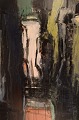 Unknown artist. 
Oil on board. 
Abstract 
composition. 
Dated 1999.
Visible 
dimensions: 89 
x 59 ...