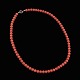 Coral Bead 
Necklace with 
14k Gold Clasp.
Stamped with 
585.
L. 41,5 cm. / 
16,34 inches
Largest ...