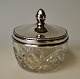 Crystal bowl 
with silver 
lid, 1917, 
Denmark. Lid 
knob in the 
shape of a 
flower bud. 
Stamped. ...