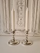 Pair of silver 
candlesticks on 
oval feet with 
loose cuffs by 
Svend Toxværd 
Stamp: SVT - 
830 ...