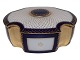 Bing & Grondahl 
lidded box. 
Dark blue with 
gold 
decoration.
Signed by Hans 
Tegner and has 
...