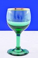 Nyhavn glas 
Holmegaard 
glass 
1950-1980. 
Nyhavn green 
white wine 
glass with gold 
edge, height 
...