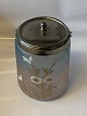 Biscuit bin 
with lid
Height 16.5 cm 
approx
Nice and well 
maintained 
condition
