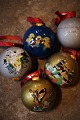 Old Christmas 
glass balls 
from Royal 
Copenhagen with 
H.C. Andersen 
fairy tale 
motifs. 
Diameter: ...