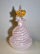 Venetian glass 
flacon, 20th 
century Italy. 
Bottle in clear 
glass with pink 
and white 
stripes. ...