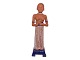 Tall Art 
pottery 
figurine - 
African lady.
Unknown 
signature and 
most likely 
made in the ...