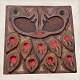 Bornholm 
ceramics, 
Søholm, Relief, 
Birds with 
leaves #3374- 
6, 18cm /18cm 
*Nice 
condition*