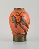 Ipsens Denmark. 
Vase with two 
birds in 
hand-painted 
glazed ceramic.
Model number 
453.
Approx. ...