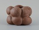 Christina Muff, 
Danish 
contemporary 
ceramicist (b. 
1971). 
Dark brown 
unglazed 
vessel. Organic 
...