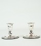 This pair of 
silver 
candlesticks in 
silver 830 with 
pearl edge was 
made by 
silversmith 
Svend ...