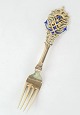 Jubilee fork 
from A. 
Michelsen in 
silver gilt on 
the occasion of 
the wedding of 
Crown Prince 
...