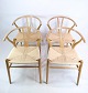 Set of four y 
chair, model 
CH24, designed 
by Hans J. 
Wegner in oak 
designed in 
1950.
H:76 W:49 ...