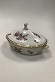 Royal 
Copenhagen Fuld 
Saxon Flower 
Oval lidded 
bowl No 1702.
Measures 13,5c 
x 28cm ( 5.3" x 
...