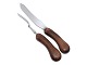 Erik S. Angelo 
Denmark, meat 
carving set 
with teak 
handle and 
Raadvad steel.
Length 32.7 / 
...