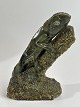 Chameleon 
figure, African 
Shona 
sculpture, 
Zimbabwe. 
Signed C. 
Tandi. The 
figure is cut 
in ...