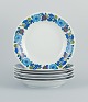 Paar, Bavaria, 
Jaeger & Co, 
Germany.
A set of six 
deep plates in 
porcelain with 
a floral ...