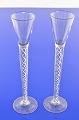 Holmegaard / 
Aalborg 
glasswork. Shot 
glass on a tall 
stem with an 
air spiral, 
height 22.2 cm. 
...