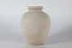 Knabstrup 
Pottery 
Large ripple 
floor vase with 
sand colored 
matte glaze
sign. OJ + ...