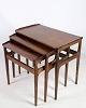 This set of 
Nesting tables 
of rosewood is 
a beautiful 
example of 
Danish 
furniture 
design from ...