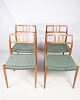 This set of 
four dining 
chairs is a 
beautiful 
representation 
of Danish 
furniture 
design from the 
...