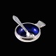 Georg Jensen. 
Sterling Silver 
Salt Cellar 
#102 with 
Enamel and 
Spoon 103 - 
Continental / 
...