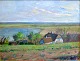 Nielsen, Poul 
S. (1920 - 
1998) Denmark: 
Landscape. Oil 
on masonite. 
Signed 1949. 71 
x 84 ...