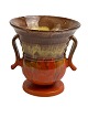 Dümler & 
Breiden, West 
Germany vase, 
Art Deco form 
with running 
glaze. Beige, 
yellow and 
orange. ...