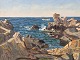 C. Corell, 
Coastal 
landscape 
Bornholm, Oil 
painting on 
canvas. 
Dimensions with 
frame 91.5 x 83 
...