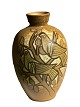 Large, Swedish 
ceramic vase 
with motif of 
birds by Bonnie 
Rehnqvist for 
Törngrens 
Krukmakeri, ...