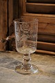 Old mouth-blown 
1800s French 
Souvenir wine 
glass with 
engraved 
writing 
"Souvenir" (In 
memory) ...