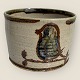 Retro stoneware 
flowerpot, With 
bird motif, 
14cm in 
diameter, 11cm 
high *Perfect 
condition*