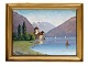 Painting on the 
canvas in a 
gold frame of a 
landscape motif 
from around the 
1930s
Dimensions in 
...
