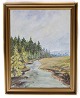 Painting on the 
canvas in a 
gold frame of a 
landscape motif 
from around the 
1930s
Dimensions in 
...