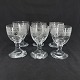 Height 11.5 cm.
Set of six 
wine glasses in 
thick crystal 
glass from the 
early to ...