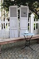 A pair of 
decorative old 
French shutters 
with light gray 
color and good 
patina. 
Measurements: 
...