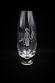 Fine Arne Bang 
Holmegaard 
glass vase with 
fine decoration 
of a woman in a 
field of 
flowers ...