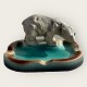 Bornholm 
ceramics, 
Michael 
Andersen, Polar 
bear on dish, 
19cm wide, 10cm 
high, no. 4055 
*Nice ...