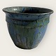 Charles Greber 
(1853-1935), 
France, 
Flowerpot, Blue 
/ Green mottled 
glaze, 13cm in 
diameter, ...
