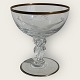 Lyngby Glas, 
Liqueur bowl, 
Seagull Crystal 
glass with cuts 
and gold rim, 
8cm high, 7cm 
in ...
