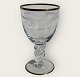 Lyngby Glass, 
shot glass, 
Seagull glass 
with cuts and 
gold rim, 8cm 
high, 4cm in 
diameter *Nice 
...