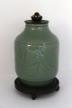 Royal 
Copenhagen. 
Stoneware vase 
with bronze 
mounting. Jais 
Nielsen. Model 
2370. Glaze 
with ...