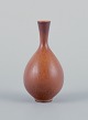 Berndt Friberg 
(1899-1981) for 
Gustavsberg, 
Sweden, 
miniature 
ceramic vase 
with glaze in 
brown ...