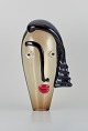 Murano, Venice, 
Italy, unique 
art glass 
sculpture with 
a female face. 
Mouth-blown ...