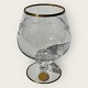 Lyngby Glas, 
Seagull crystal 
glass with cuts 
and gold rim, 
Cognac, 6cm in 
diameter, 8.5cm 
high, ...