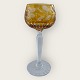 Bohemian 
crystal glass, 
Glass with 
floral cuts, 
Yellow, 19cm 
high, 8cm in 
diameter 
*Perfect ...