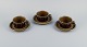 Gunvor 
Olin-Grönqvist 
for Arabia, 
"Cosmos," three 
sets of tea 
cups with  
saucers. 
Stoneware in a 
...