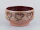 Mogens Nielsen, 
Nysted, 
Denmark, large 
handmade 
ceramic bowl 
decorated with 
abstract 
motifs. ...