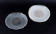 Murano, Italy, 
a set of six 
clear glass 
plates with 
spiral-shaped 
gold 
decoration.
From ...