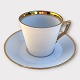 Bing & 
Grøndahl, Large 
morning cup 
#B&G, With gold 
rim, 9.5 cm in 
diameter, 8.5 
cm high, Saucer 
...